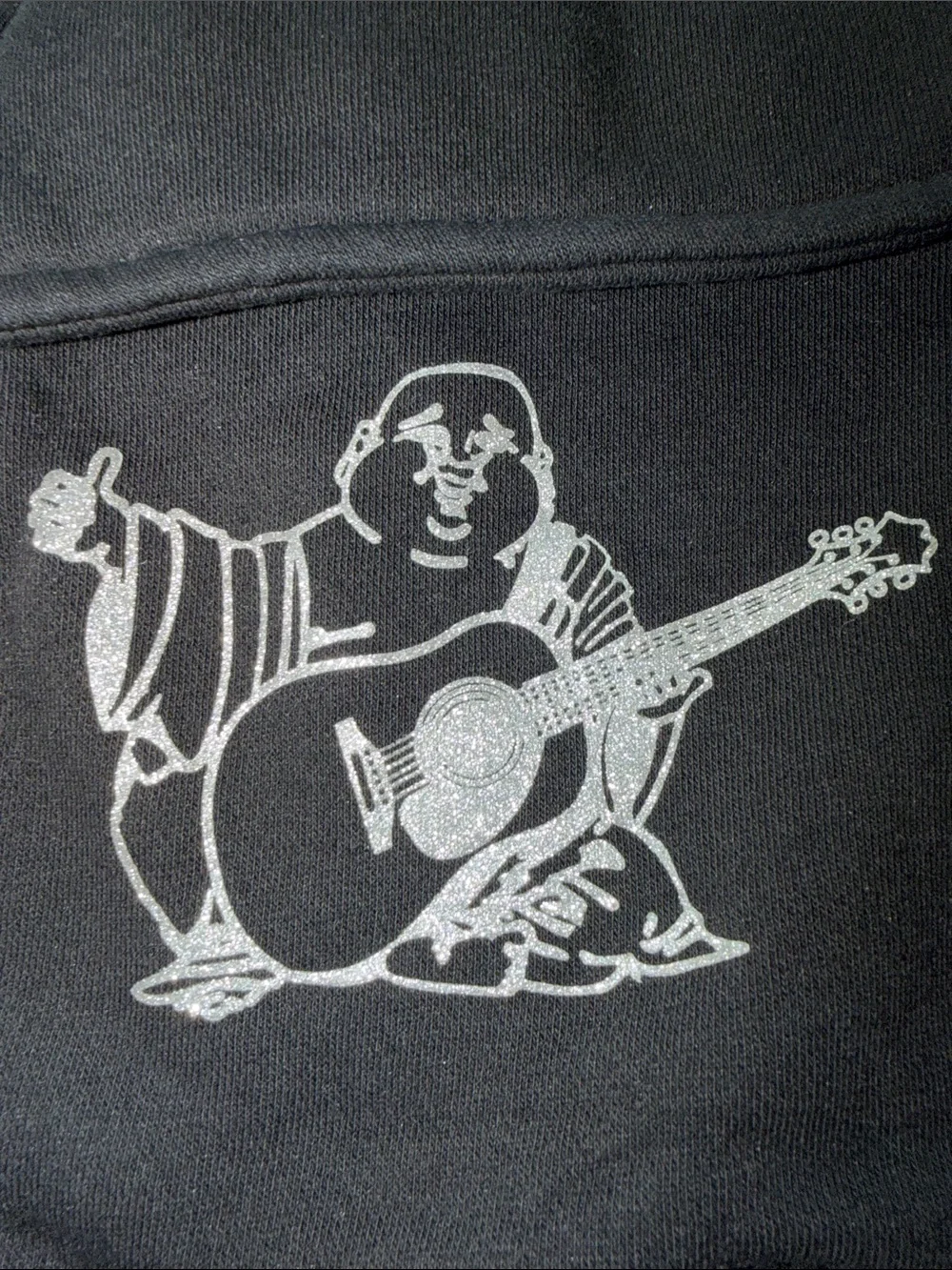 True Religion Men Medium Black Buddha Cargo Sweatpants Joggers Like New Y2K 32